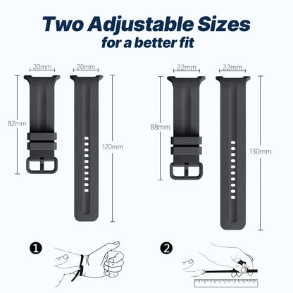 Samsung Galaxy Watch 9 40mm/44mm Silicone Sport Band - Replacement Strap for Galaxy Watch 8 and Watch 8 Classic 46mm