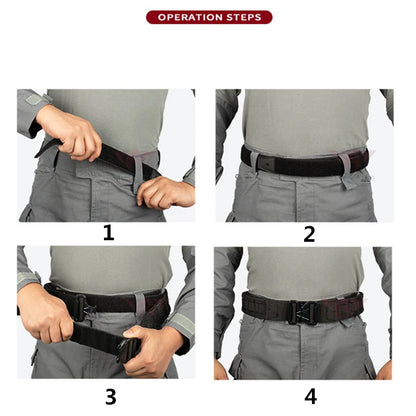 YAKEDA Battle Molle Riggers Belt – Heavy-Duty 3-in-1 Tactical Duty Belt with Anti-Slip Pad & Inner Belt