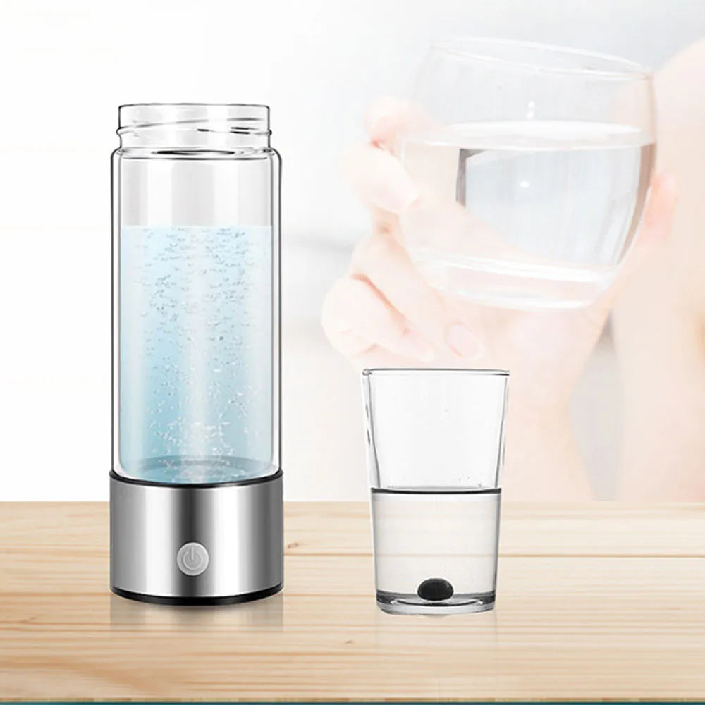 Rechargeable Hydrogen Water Generator: Portable Alkaline Ionizer for Super Antioxidant-Rich Hydration!