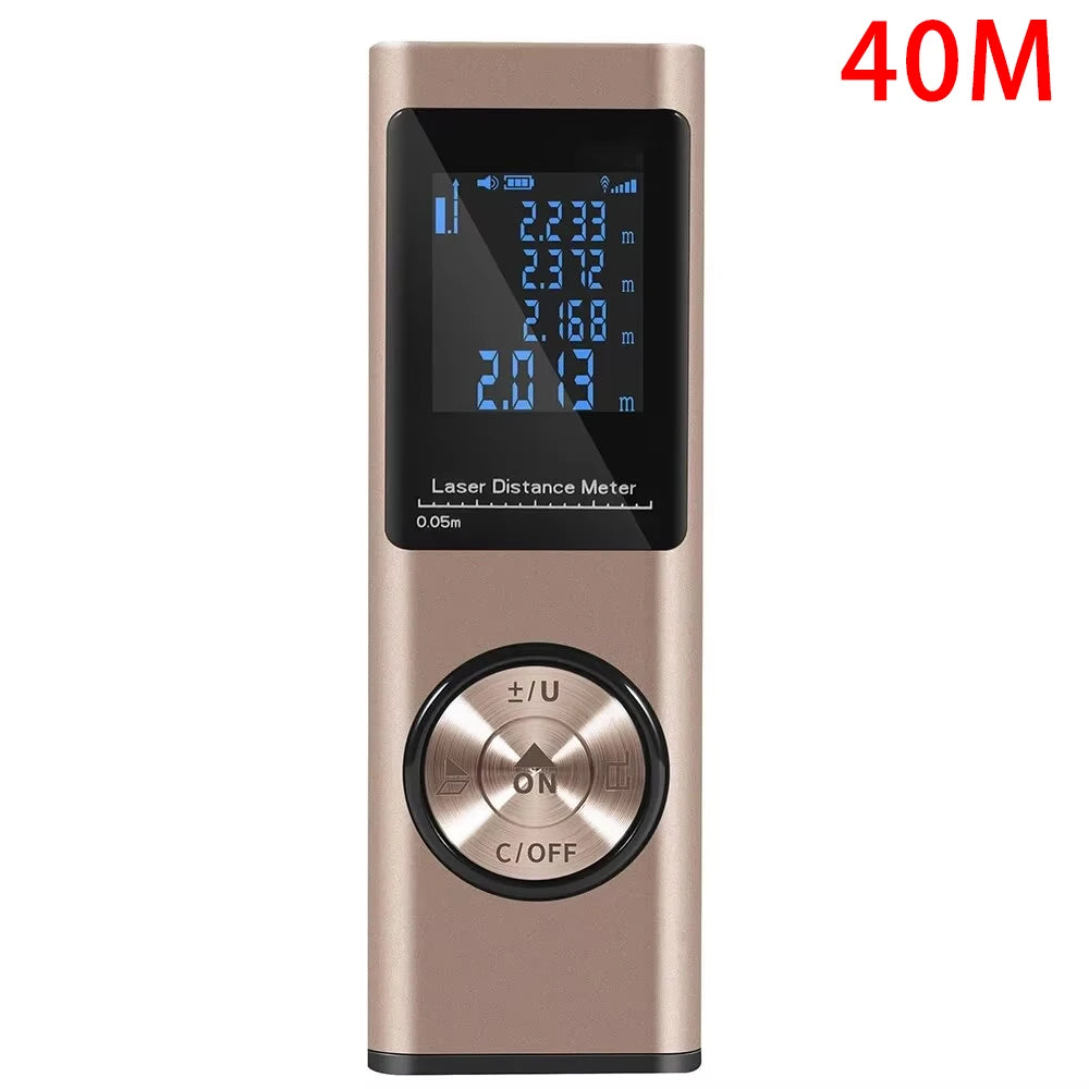 40M/60M Mini Smart Laser Distance Meter | Portable USB Rechargeable Infrared Rangefinder
