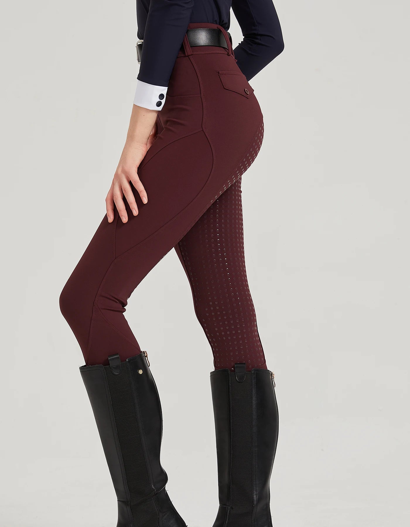 Professional Equestrian Riding Pants — Silicone Anti-Slip, Quick-Dry, Tight-Fit Sports & Cycling Trousers for Horse Riding Exams