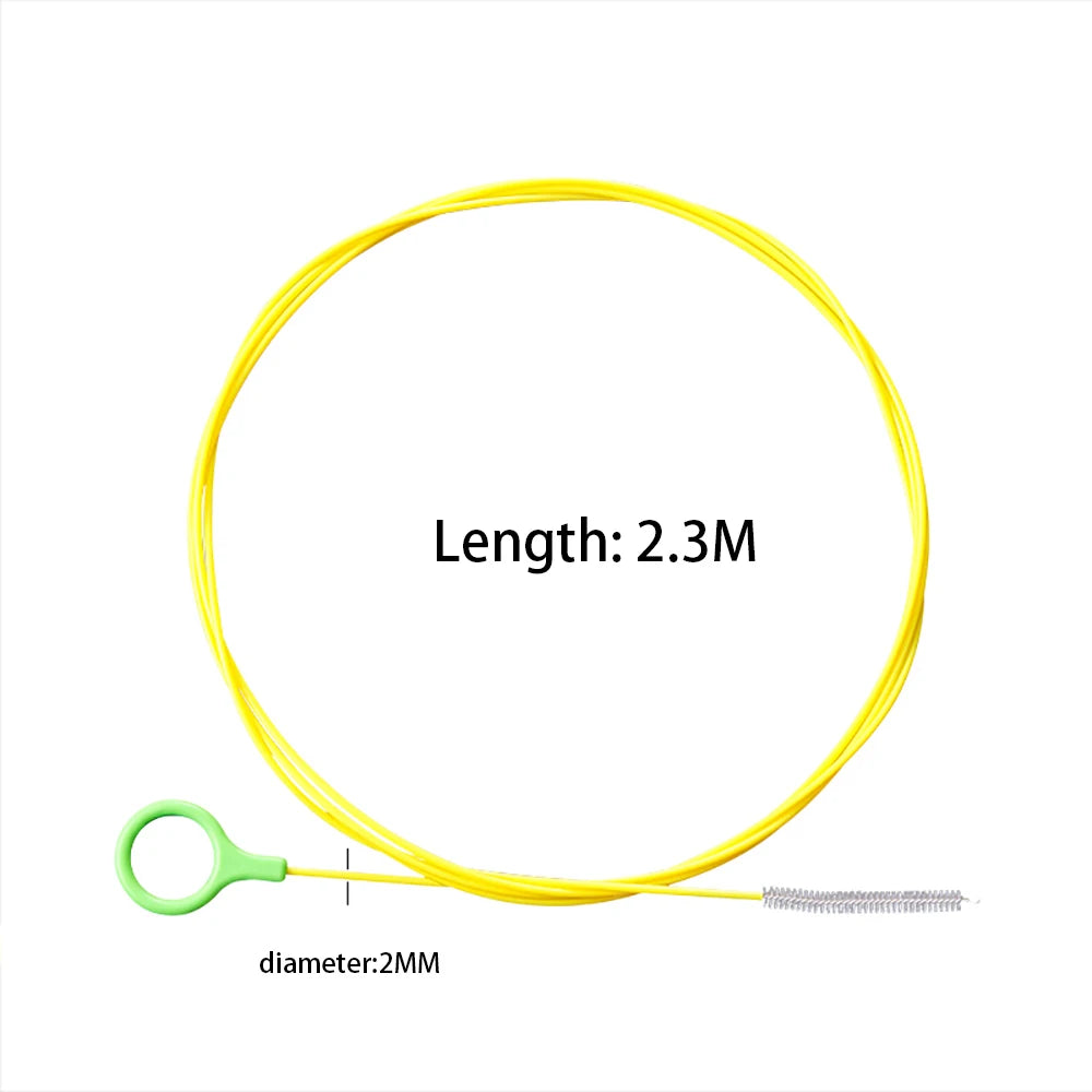 2.3m Car Sewer Unclogger Brush - Long Hose Sunroof Drain Hole Cleaner | Auto Pipe Tool Accessory