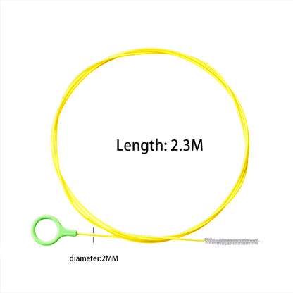 2.3m Car Sewer Unclogger Brush - Long Hose Sunroof Drain Hole Cleaner | Auto Pipe Tool Accessory
