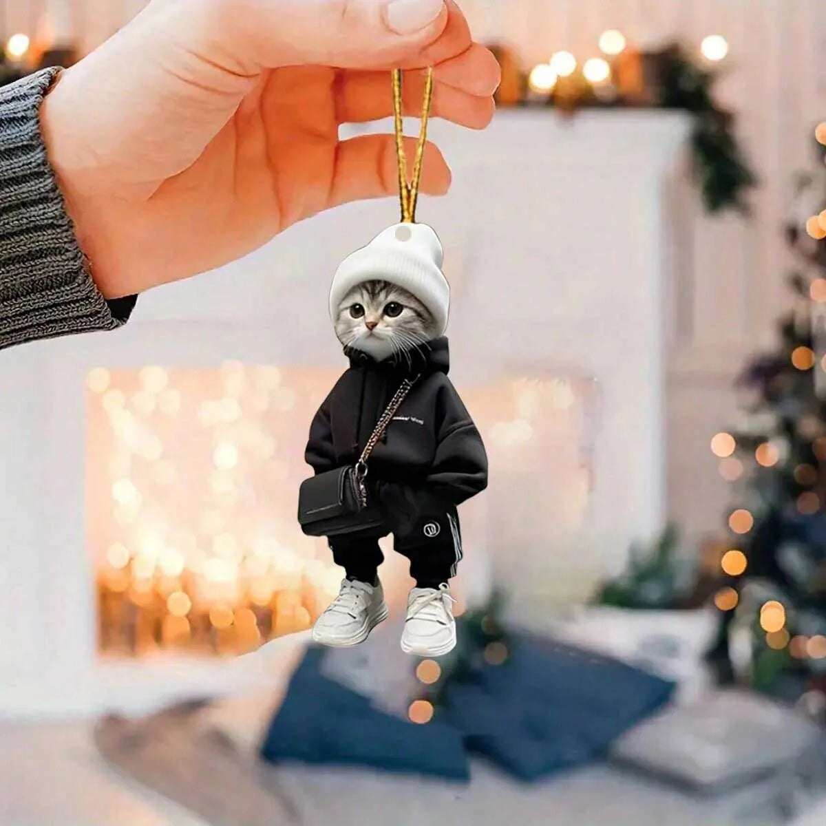 Cute Cat Pendant - Stylish Car, Bag & Backpack Decoration Charm