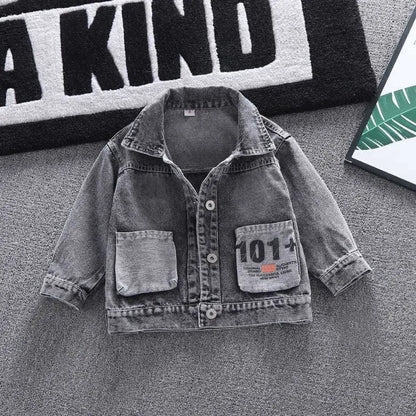 Mickey Denim Jacket for Kids – Cartoon Jean Coat for Boys & Girls, Stylish Autumn Outerwear
