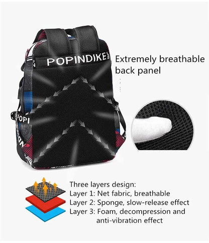 Anti-Theft Waterproof Backpack — Unisex Fabric Rucksack Travel Bag for School & Students