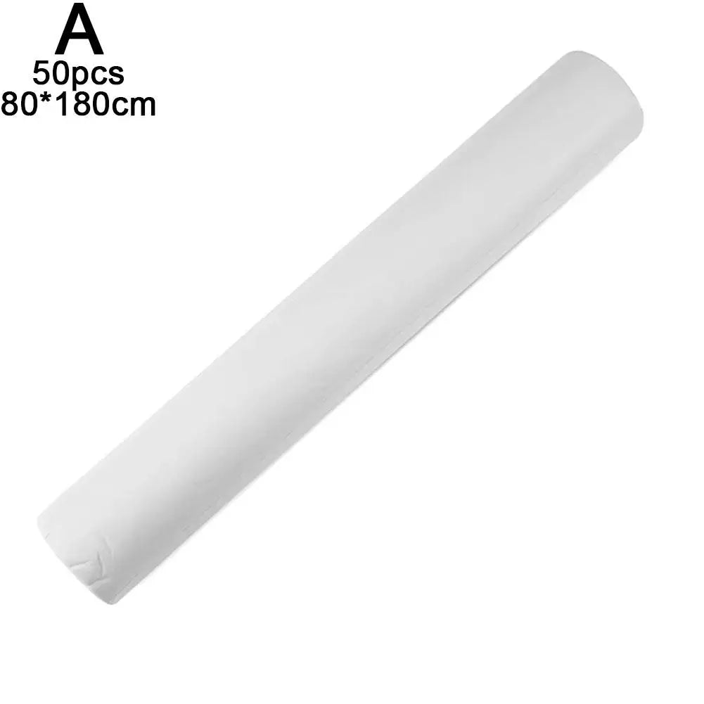 50/100PCS Disposable Bed Sheets - Non-Woven Massage Table & Beauty Salon Sheets, 70x53cm for Spa & Tattoo