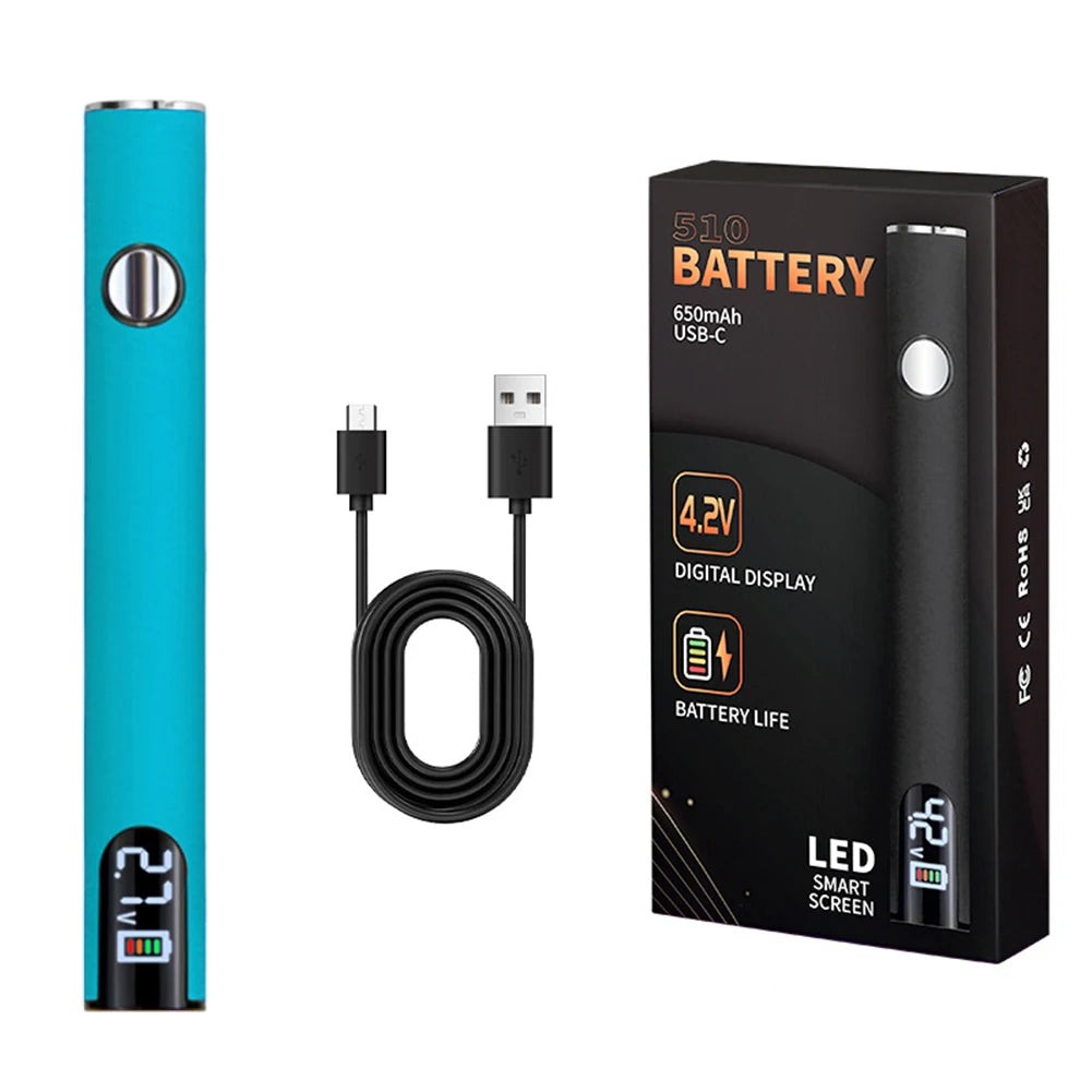 510 Thread 650mAh Rechargeable Battery Pen – Smart USB Charging Power Tool for Soldering & Mini Repair Applications