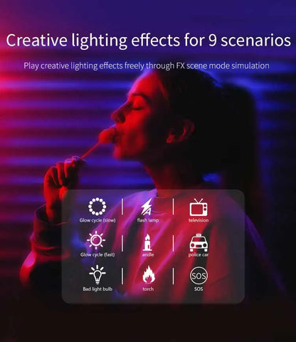 Mini RGB Hot Boot Fill Light - Portable LED Photography & Beauty Light with Adjustable Settings for Mobile Camera & Live Streaming