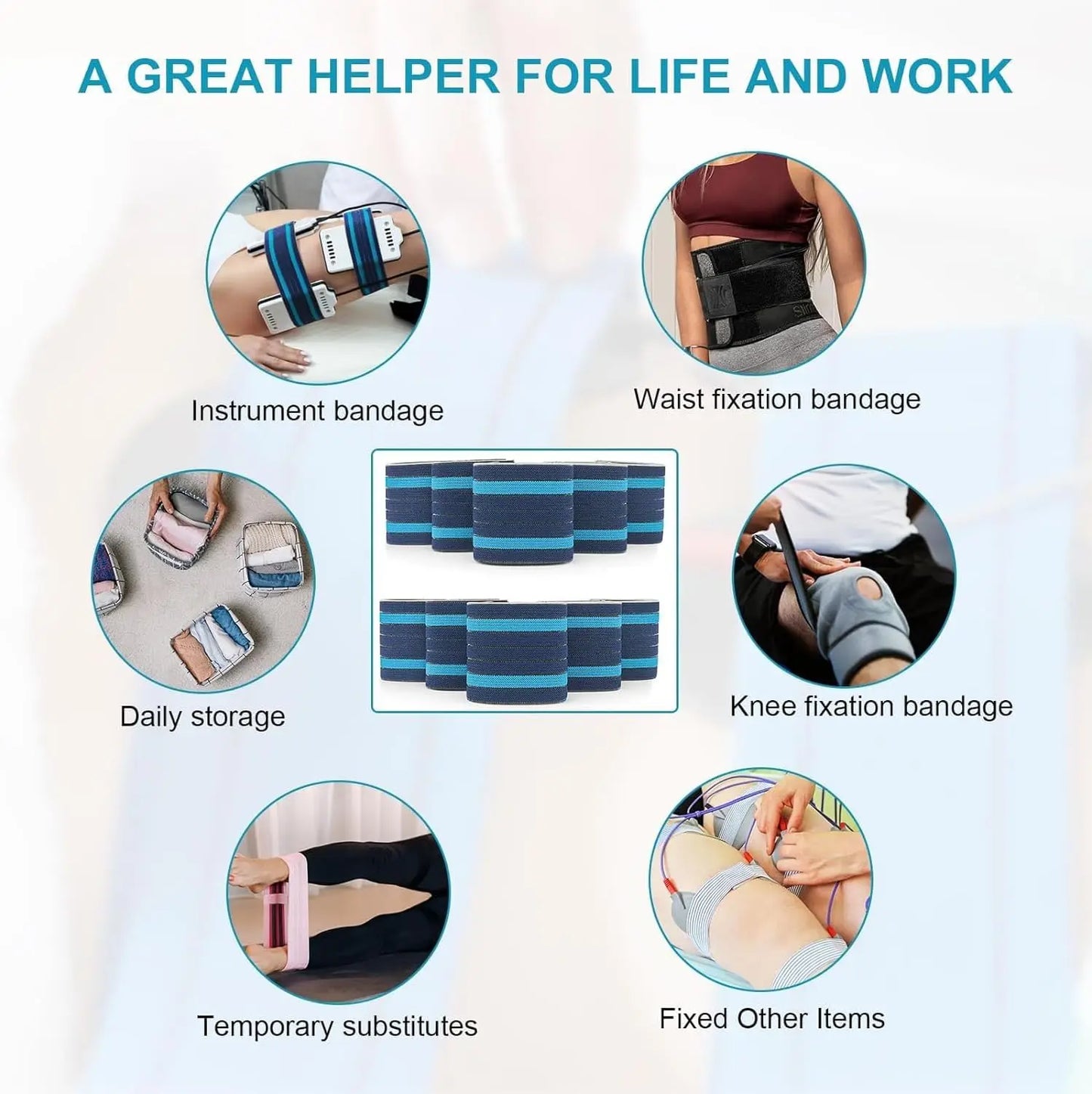 Elastic Bandage Expandable Binding Belt, Spare Parts for Lipolaser Beauty Machine, Wraps and Strips, Elitzia ETL06BD