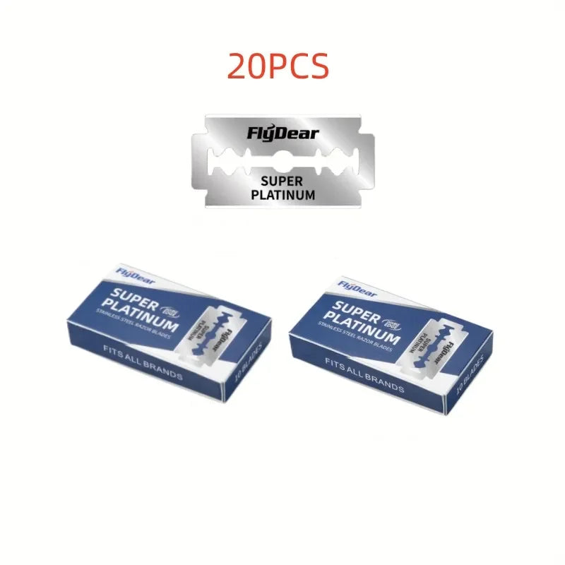 Classic Retro Stainless Steel Double Edge Razor – Men's Safety Razor, Professional Barber Shaving Tool for Hair Removal