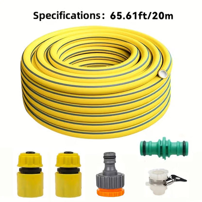 Heavy-Duty Rubber Garden Hose 5/10/20M – Leak-Proof, Wear & Scratch Resistant All-Season Water Hose for Home, Balcony & Car Washing