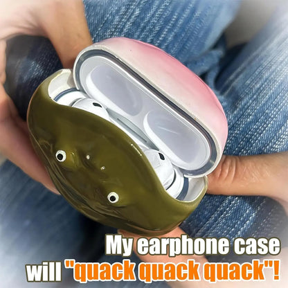 Frog Design Earbuds Case - Shockproof, Drop-Proof Hard Shell Cover with Scratch Protection for 2.3 Wireless Earphones