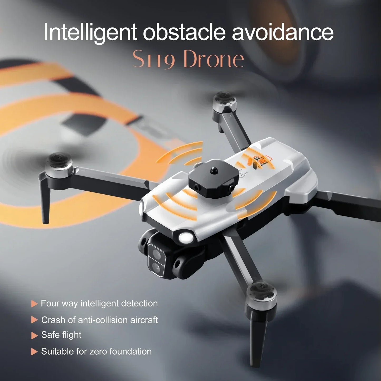 New S119 Mini Drone – 8K Dual Camera, 5G WIFI, Smart Obstacle Avoidance, FPV, Brushless Motor RC Quadcopter