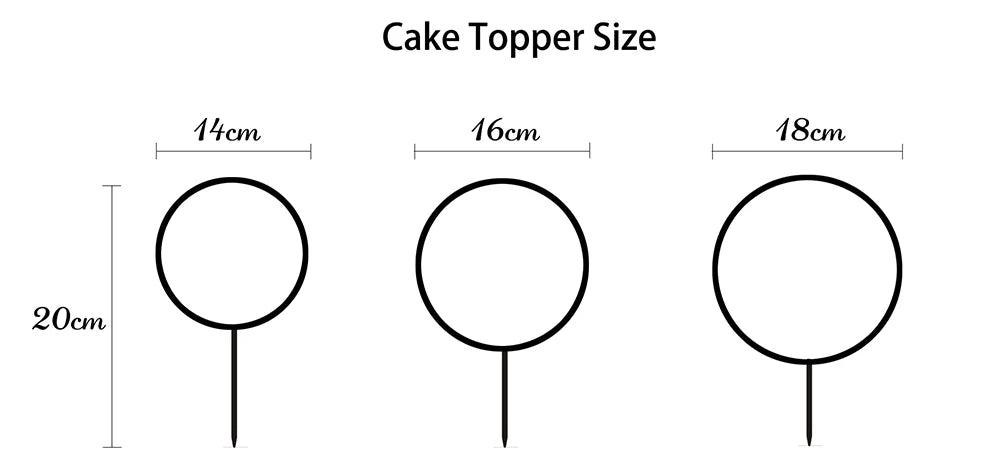 Personalized Acrylic Wedding Cake Topper – Custom Script with Date, Rustic Party Cake Decoration