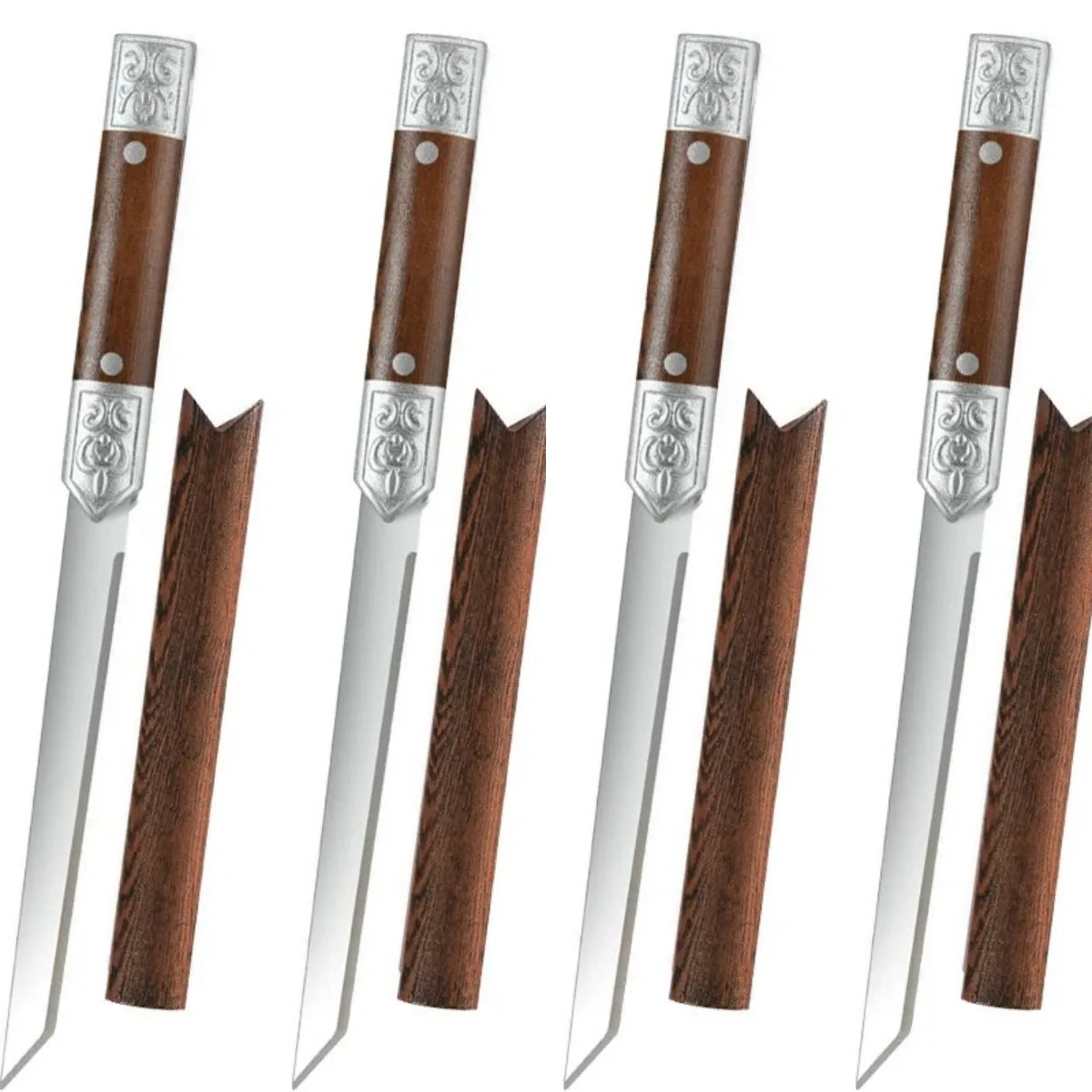 M390 Stainless Steel Meat Cutting Knife Set – 62 HRC Ultra-Sharp Butcher Knives for Meat and Fruit Preparation