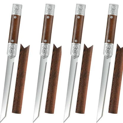 M390 Stainless Steel Meat Cutting Knife Set – 62 HRC Ultra-Sharp Butcher Knives for Meat and Fruit Preparation