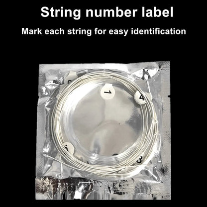 6pcs Classical Guitar Strings Set – Super Light, Clear Nylon with Silver-Plated Copper for Classic Guitar