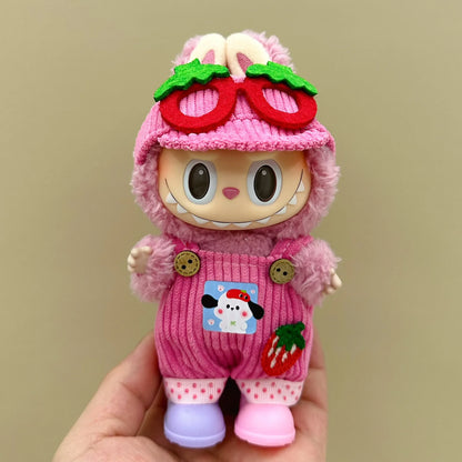 15-17CM Labubu Doll Clothes – Mini Plush Cotton Outfits for I, II, III Dolls, Party & Gift Accessories