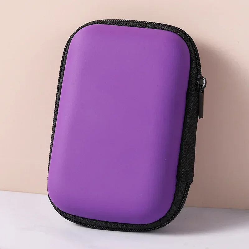 Sundries Travel Storage Bag – Zipper Case for Earphones, Portable Cable Organizer, Electronics Charging Storage