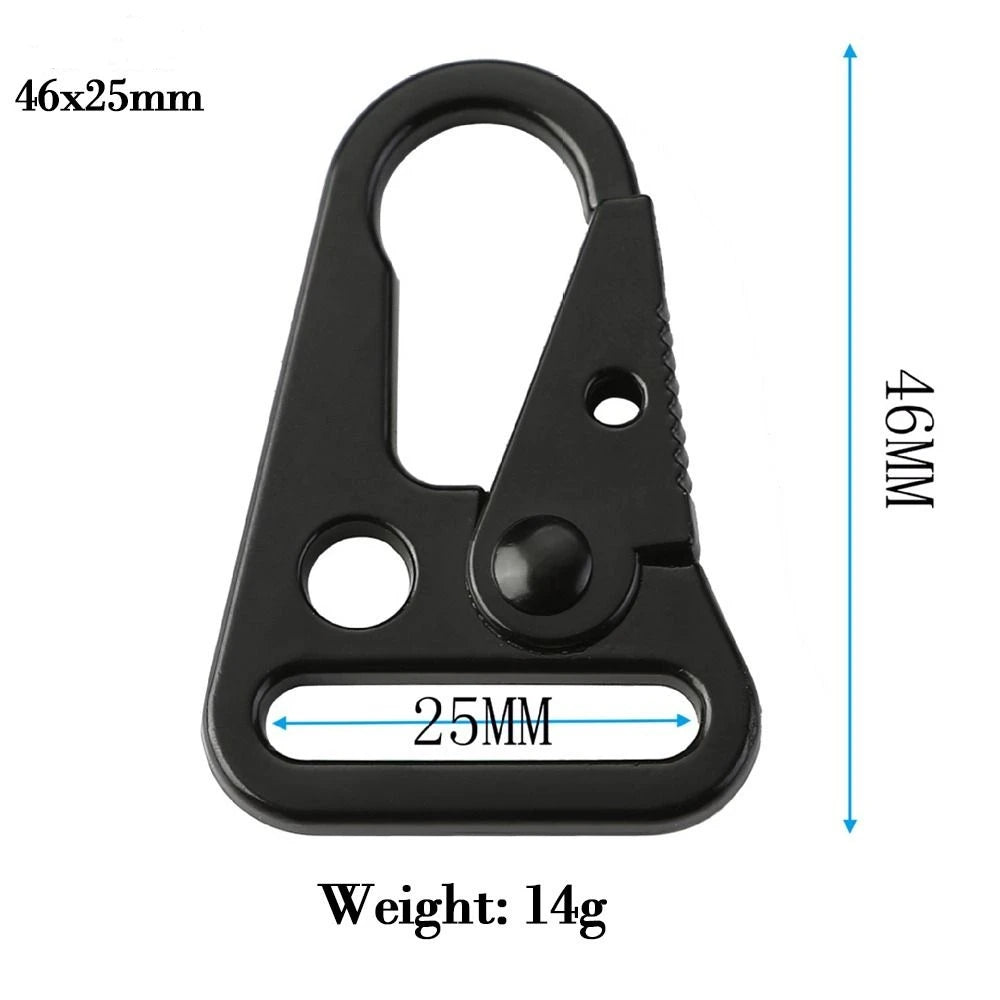 Aluminum Eagle Hook Carabiner Buckle – 10 Sizes Outdoor Climbing Strap Clip Tool