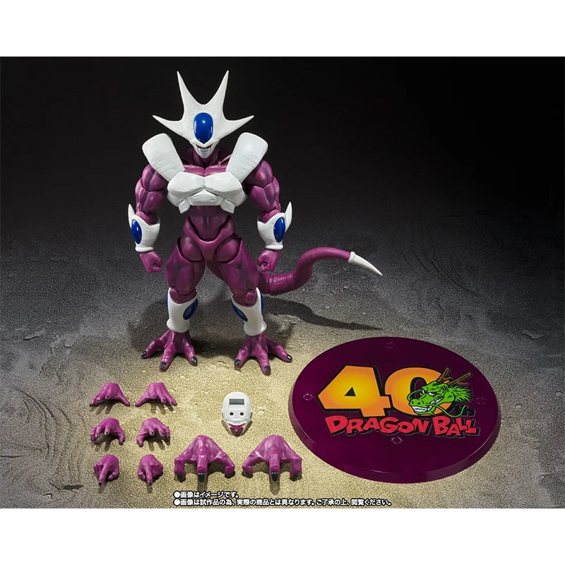 Bandai SHF Dragon Ball Cooler Final Form Action Figure – 40th Frieza Brother Anime Collectible Toy, Finished Model Gift for Kids