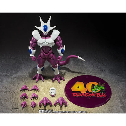 Bandai SHF Dragon Ball Cooler Final Form Action Figure – 40th Frieza Brother Anime Collectible Toy, Finished Model Gift for Kids