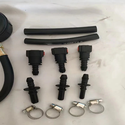 Car & Motorcycle Fuel Pressure Gauge Tester – 0-100 PSI Gasoline System Tool with Valve, 63mm/78.9mm/94.9mm