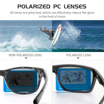 KAPVOE Polarized Sunglasses – Men & Women Fishing, Hiking, Driving, Cycling, and Sports Eyewear