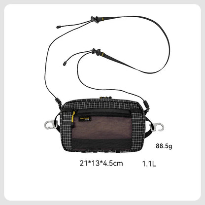 Waterproof UHMWPE Waist Fanny Pack – 1.1L Lightweight Hip Bag for Cycling, Running, Hiking & Outdoor Sports, 70g