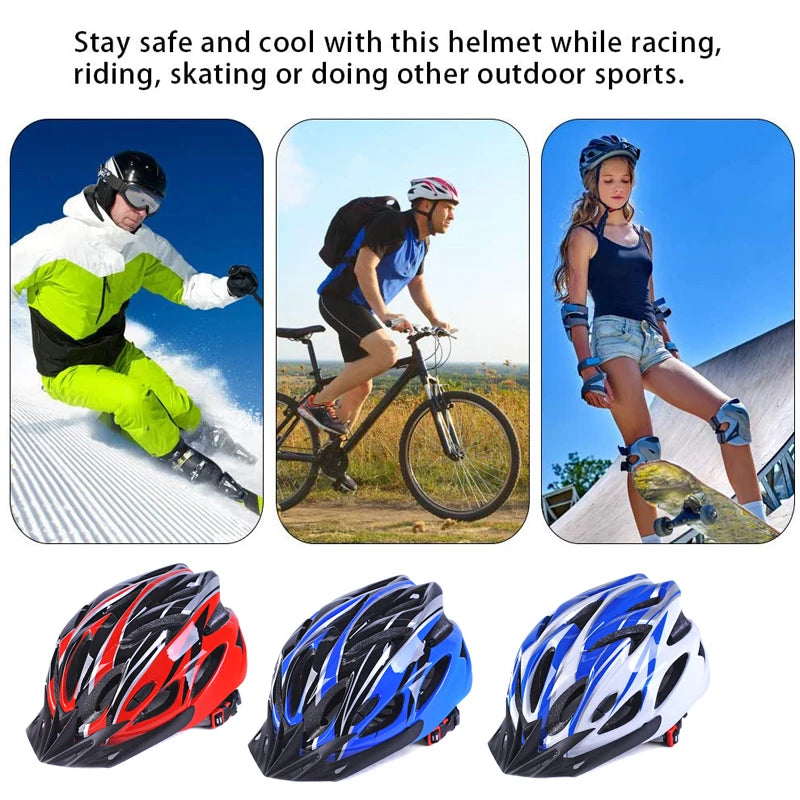 Adult Mountain Bike Helmet - Integrally Molding Cycling Helmet for Men & Women, Bicycle Safety Cap