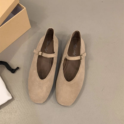 Bailamos 2024 Women's Flats – Round Toe, Slip-On Casual Ballet Shoes, Soft Leather Elegant Dress Shoes