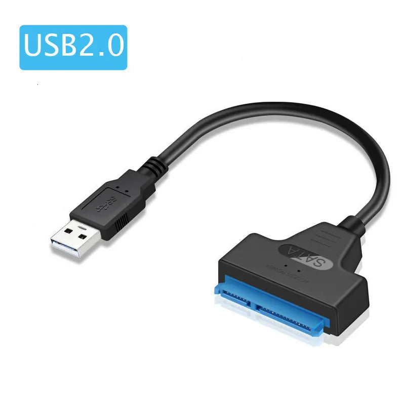 SATA to USB 3.0 Cable – 6 Gbps Adapter for 2.5 Inch External HDD/SSD, SATA III 22-Pin to USB 3.0 Cord
