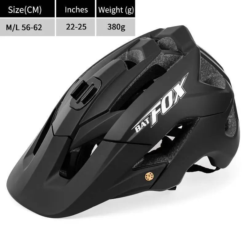 BATFOX Ultralight Bike Helmet – Molded Mountain & Road Helmet for Men, DH AM Cycling Equipment, Casco Ciclismo Bicicleta