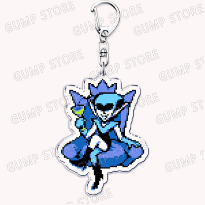 Deltarune & Undertale Keychains – Ralsei, Kris, Susie & Spamton Fan Gaming Accessories