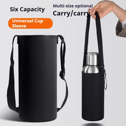 Portable Insulated Water Bottle Holder Bag - Neoprene Thermos Cup Pouch with Adjustable Strap 750ML/1000ML/1500ML