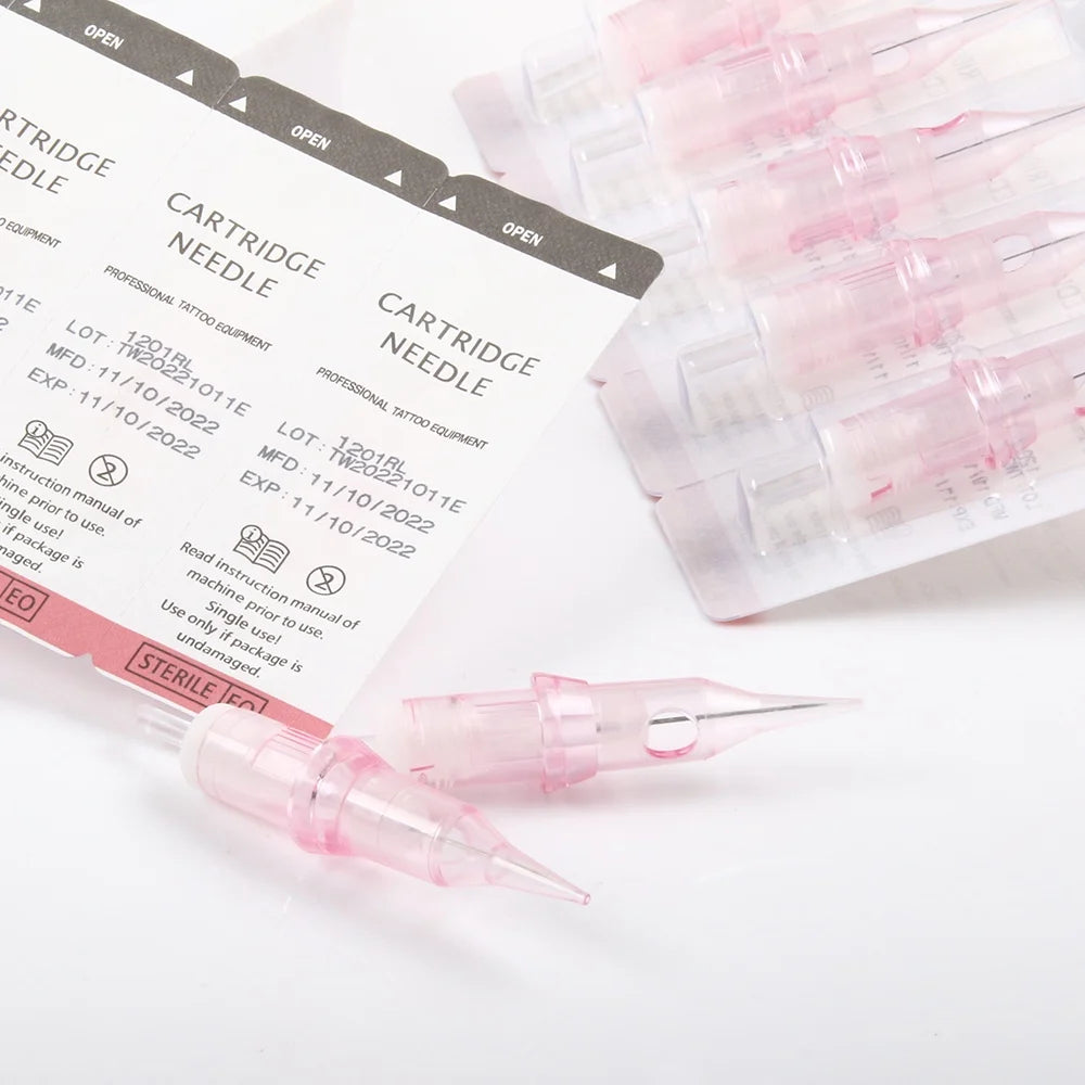 1RL 3RL 7RL Practice Tattoo Needles – 10/20/50/100PCS for PMU Motor Pen & Grip Cartridge Supplies