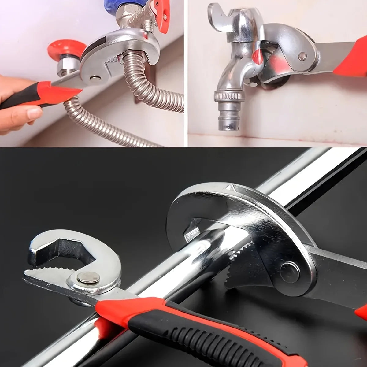 Adjustable Universal Spanner Wrench – Multi-Function Quick-Grip Tool with 6–22mm Opening for Home and DIY Repairs