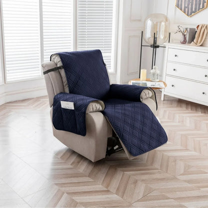 100% Waterproof Recliner Chair Cover – Non-Slip Recliner Slipcover with Pocket for Bedroom, Office & Living Room