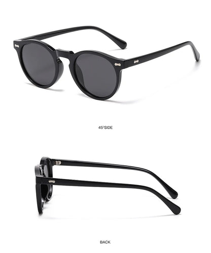Retro Round Polarized Sunglasses – Vintage Fashion Shades for Men & Women, Driving Eyeglasses