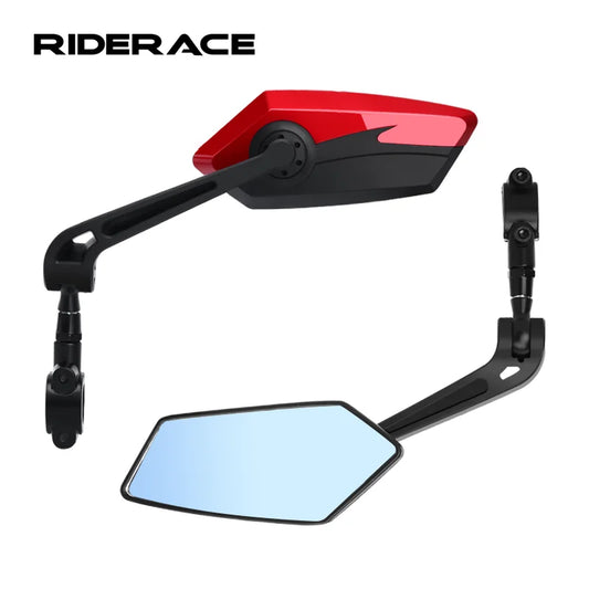 Bicycle Rear View Mirror – Two-Color Wide-Angle Reflector for Left & Right Side Cycling Visibility