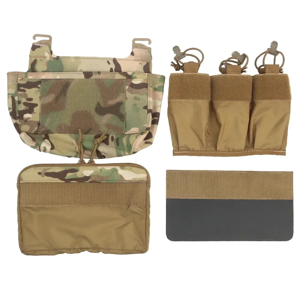 G-Hook DOPE Front Flap Double Stack Abdominal Fanny Pack – Triple Magazine Kangaroo Pouch for FCPC/FCSK Plate Carrier Vest