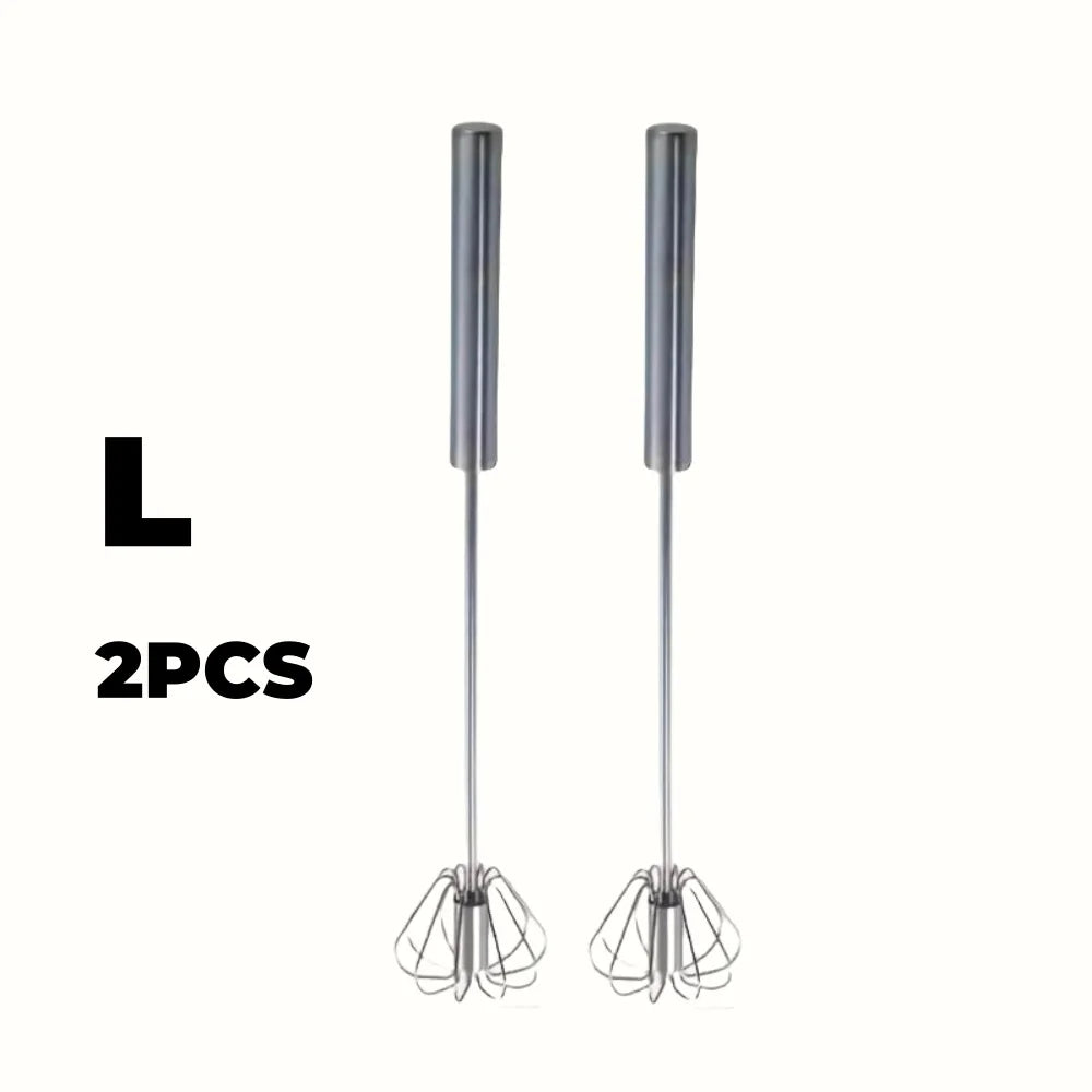 Stainless Steel Egg Beater – Durable Semi-Automatic Mixer for Effortless Egg, Cream & Batter Mixing for Kitchen Baking