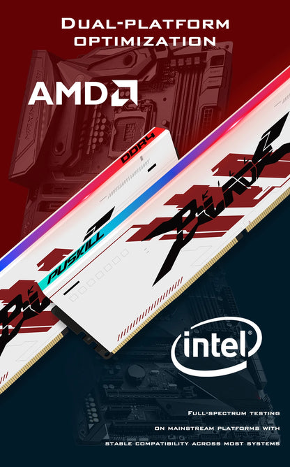 PUSKILL RGB DDR4 Gaming RAM – 8GB/16GB 3200MHz-3600MHz DIMM Desktop Memory