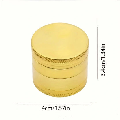 40mm 4-Layer Metal Herb Grinder – Spice & Tobacco Crusher Shredder for Smoking Accessories
