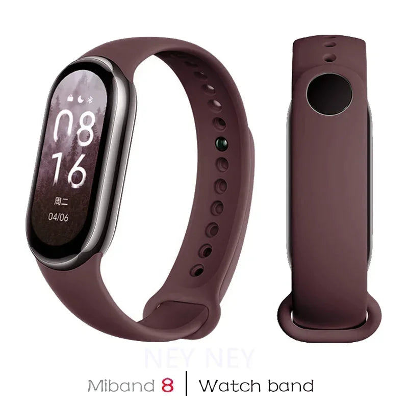 Sport Silicone Strap for Xiaomi Mi Band 9/8 NFC – Replacement Smartwatch Wristband Bracelet