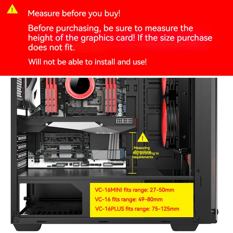 Magnetic GPU Support Bracket – Graphics Card Holder Stand for Desktop Protection & Stability Computer Accessories