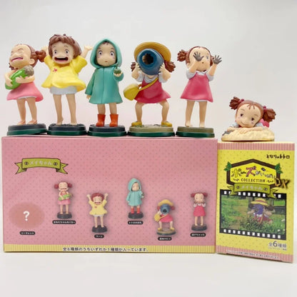 New Arrival Anime PVC Figure – Cute Fireflies Girl & Ponyo Model for Desktop Decoration, Kids Toys & Birthday Gifts