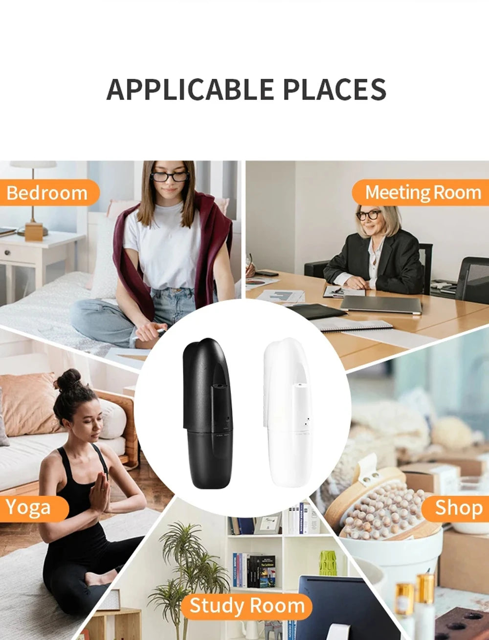 Plug-in Wall Fragrance Diffuser - Hotel Air Freshener, Bluetooth Essential Oil & Electric Aroma Diffuser Machine