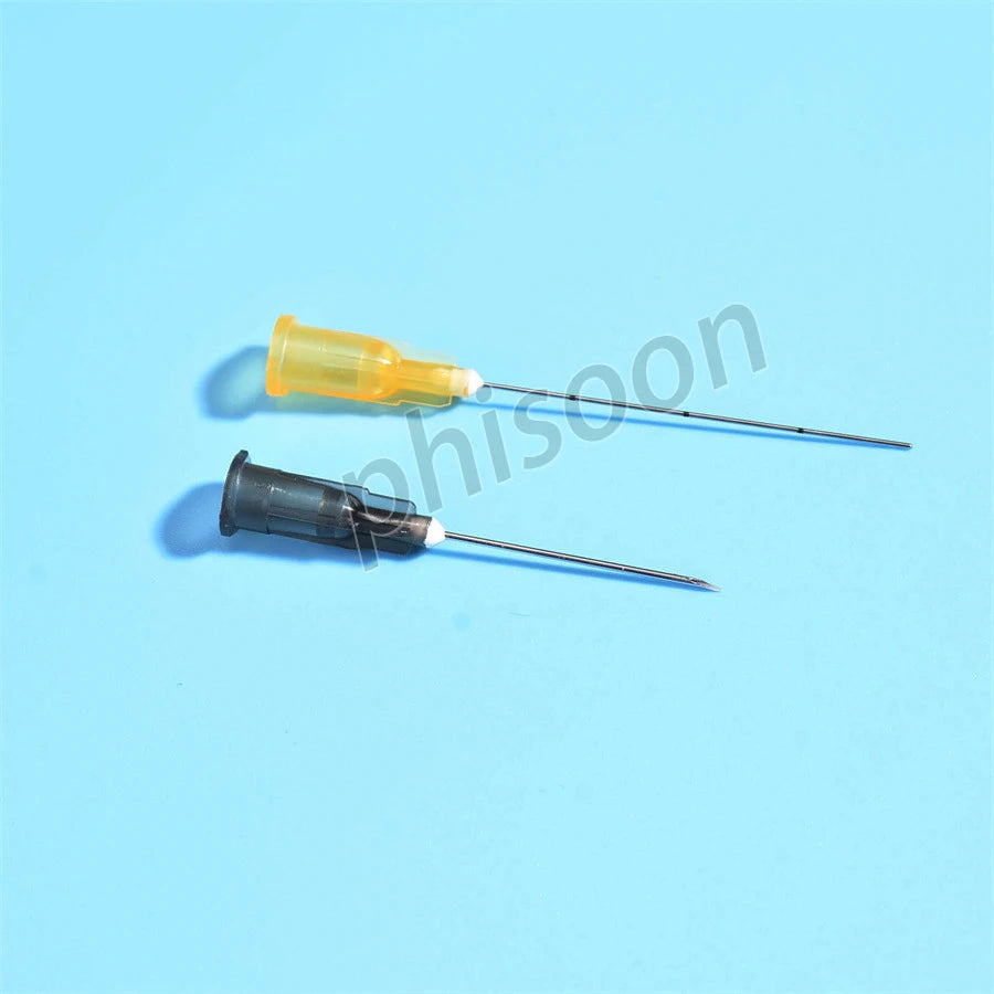 Fine Micro Korea Cannula Needle Tips – 18G-30G Syringe Endo Needles, Plain & Notched Ends, 2PCS/Pack, 10-Pack